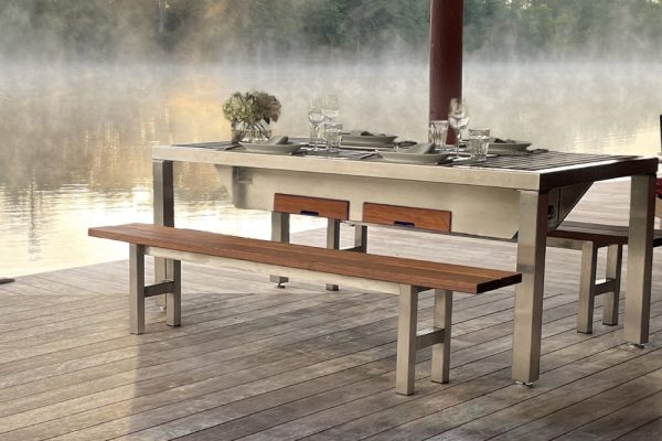 A social grilling table of the highest caliber
