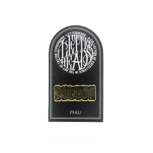 <p>Grab this gold collectable Letterheads Pin with lettering by artist Peku!  </p> <ul> <li> <span>LETTERHEADS #5 - Peku -  </span> <span>@peku_quentin </span> <br> </li> </ul>