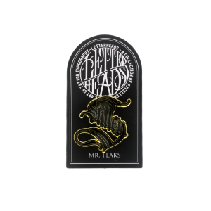 <p>Grab this gold collectable Letterheads Pin with lettering by artist Mr. Flaks!  </p> <ul> <li> <span>LETTERHEADS #6 - Mr. Flaks -  </span> <span>@Flaks32G </span> <br> </li> </ul>