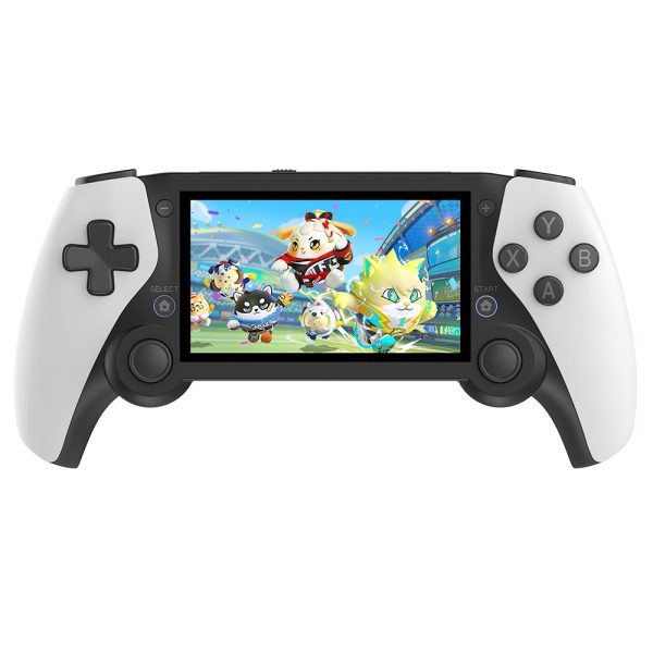 SJGAM M25 Handheld Game Console 64GB TF Card with 20000+ Games 25 Emulators 4.3in Screen 3D Rocker for Arcade Games Rockchip RK3566 3000mAh Battery Save/Load Games Brightness Adjustable