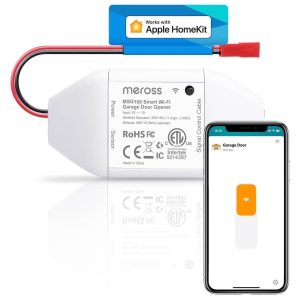 Apple official website recommended.. Remote Control: You can turn the garage door on/off from anywhere anytime via the Meross App/Apple Home App. To let in your family