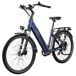 Magicycle CT-1 Electric Bike 750W Motor 48V 15Ah Battery 26*2.1 inch Tires 28mph Max Speed 60 Miles Range Hydraulic Disc Brakes Torque Sensor Mechanical Suspension Front Fork Shimano 7-speed - Dark Blue