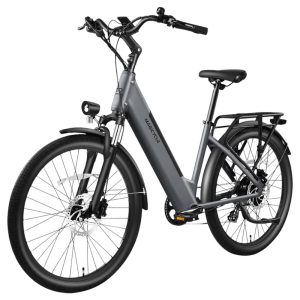 Magicycle CT-1 Electric Bike 750W Motor 48V 15Ah Battery 26*2.1 inch Tires 28mph Max Speed 60 Miles Range Hydraulic Disc Brakes Torque Sensor Mechanical Suspension Front Fork Shimano 7-speed - Grey