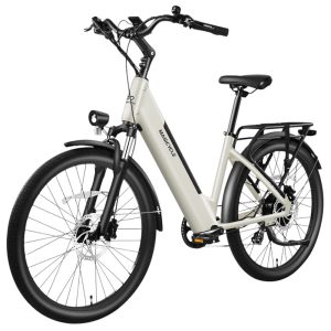 Magicycle CT-1 Electric Bike 750W Motor 48V 15Ah Battery 26*2.1 inch Tires 28mph Max Speed 60 Miles Range Hydraulic Disc Brakes Torque Sensor Mechanical Suspension Front Fork Shimano 7-speed - Off-white