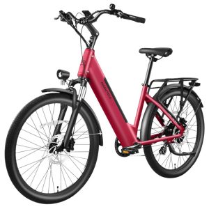 Magicycle CT-1 Electric Bike 750W Motor 48V 15Ah Battery 26*2.1 inch Tires 28mph Max Speed 60 Miles Range Hydraulic Disc Brakes Torque Sensor Mechanical Suspension Front Fork Shimano 7-speed - Red