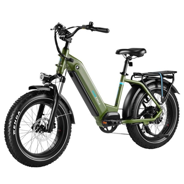 Magicycle Ocelot Pro 2.0 Electric Bike 750W Motor 52V 20Ah Battery 20*4.0 inch Fat Tires 28mph Max Speed 100 Miles Range Torque Sensor  Hydraulic Disc Brakes Hydraulic Lockout Suspension Fork Shimano 7 speed - Green