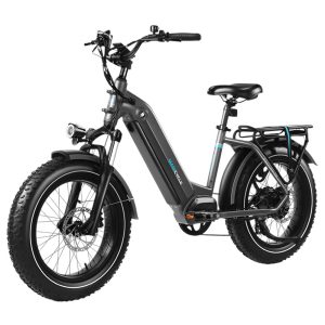 Magicycle Ocelot Pro Electric Bike 750W Motor 52V 20Ah Battery 20*4.0 inch Fat Tires 28mph Max Speed 100 Miles Range HydraulicDisc Brakes Hydraulic Lockout Suspension Fork Shimano 7 speed - Grey