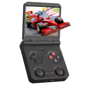 Miyoo Flip V2 Handheld Game Console 3.5" IPS 2.4G/5G WiFi 3000mAh 20+ Emulators - Black