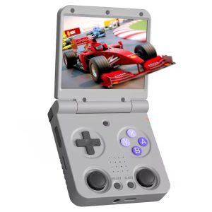 Miyoo Flip V2 Handheld Game Console 3.5" IPS 2.4G/5G WiFi 3000mAh 20+ Emulators - Grey