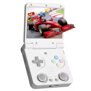 Miyoo Flip V2 Handheld Game Console 3.5" IPS 2.4G/5G WiFi 3000mAh 20+ Emulators - White
