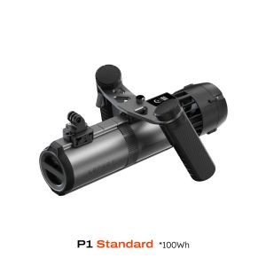 The LEFEET P1 is a high-performance underwater propulsion device designed for both recreational and professional divers. Featuring a modular design