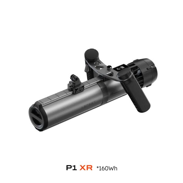 The LEFEET P1 is a high-performance underwater propulsion device designed for both recreational and professional divers. Featuring a modular design