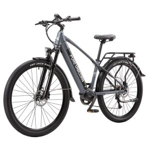 PURE UNICORN U6 Electric Bike 500W Motor 48V 14Ah Battery 29 inch Tires 35km/h Max Speed 70km Range Dual Hydraulic Brakes Front Air Suspension LCD Display 9-speed Transmission - Grey