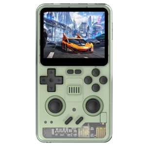 Powkiddy RGB20 Pro Handheld Game Console Open Source Linux 3.2-inch 1024*768 IPS Screen 16GB + 128GB TF Card Built-in Cavity Speaker 6 Hours Autonomy 64-bit 3D Simulators HD Output - Green
