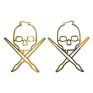 <p>Introducing the Solid Badge Earrings – the perfect accessory for all you Sullen Angels out there. These earrings are guaranteed to turn heads with their simple and clean design.  Plus they come in two different colors