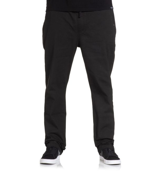 The Stretched E-Waist Canvas Pants feature a heavyweight stretch canvas fabric