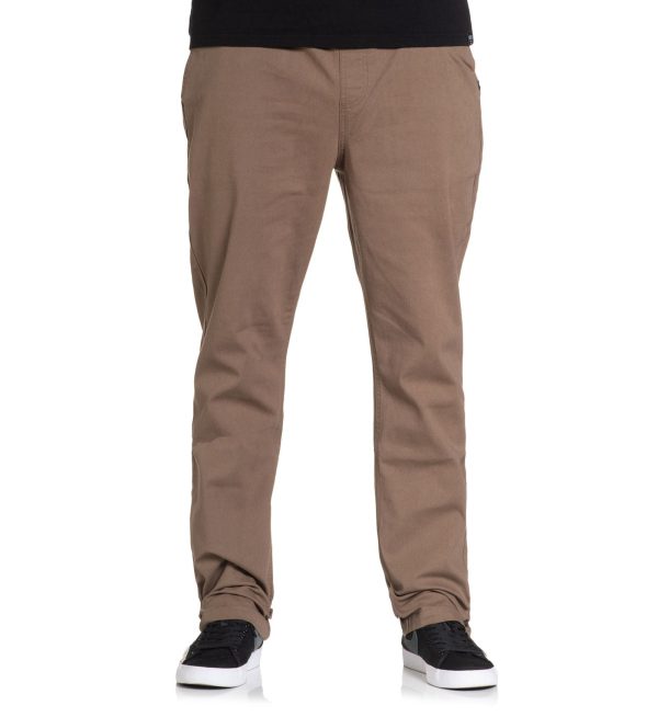 The Stretched E-Waist Canvas Pants feature a heavyweight stretch canvas fabric