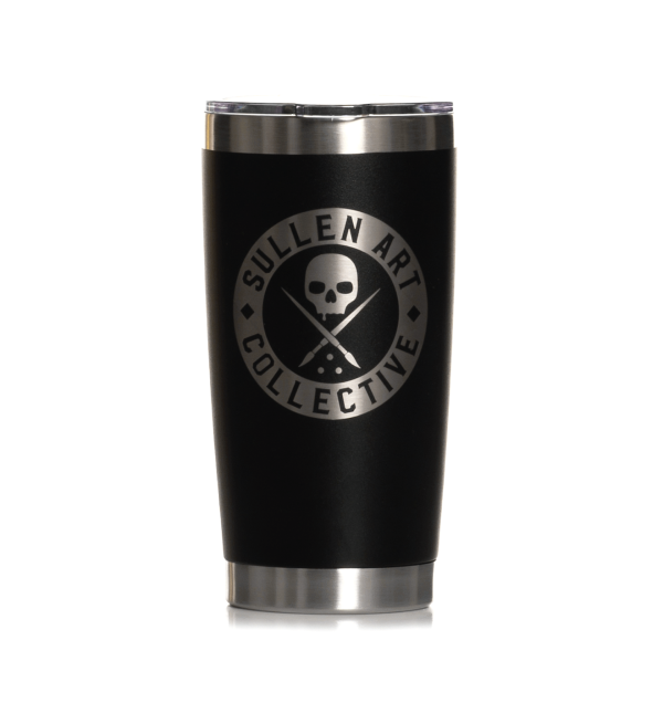 Nothing beats the feeling of having a hot or cold drink in your hand when you're on the move! Now you can enjoy that feeling even more with our Sullen Travel Mug. This stylish mug comes in a matte black finish and features the iconic Sullen logo in either white or silver. The clear lid has an easy-open-and-close mouth opening and is perfect for keeping your beverage just how you like it