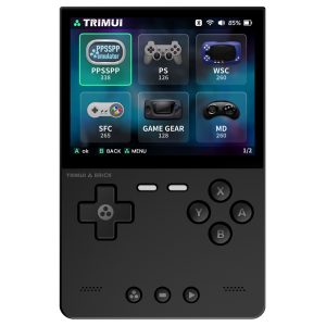 TRIMUI Brick Handheld Game Console 3.2-inch 1024*768 IPS Screen 8GB eMMC Storage 5 Hours Battery Life Type-C Fast Charging - Black