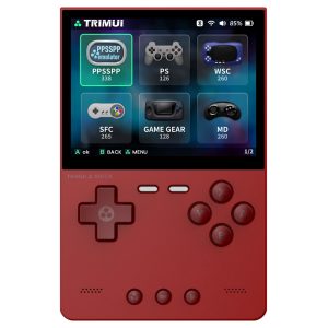 TRIMUI Brick Handheld Game Console 3.2-inch 1024*768 IPS Screen 8GB eMMC Storage 5 Hours Battery Life Type-C Fast Charging - Red