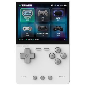 TRIMUI Brick Handheld Game Console 3.2-inch 1024*768 IPS Screen 8GB eMMC Storage 5 Hours Battery Life Type-C Fast Charging - White