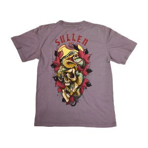 <p>Let your little one show off their style with the Venom youth tee! The eye-catching printed design showcases a cool snake wrapped around a skull—cool enough for young trendsetters to show off in the schoolyard! </p> <ul> <li>Short sleeves </li> <li>Tagless for comfort </li> <li>Woven Sullen Badge label on left sleeve </li> <li>100% Cotton Body </li> <li>Machine washable </li> </ul>