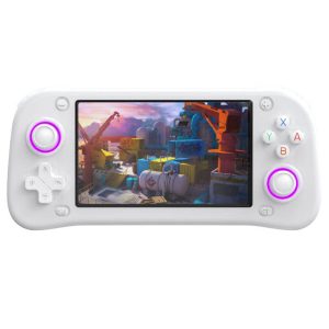 XF43 Handheld Game Console 4.3 inch IPS Screen 30+ Simulators Hall Joystick & Trigger HD Output 128GB TF Card 6 Hours Playtime - White
