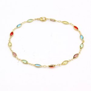 <ul><li>18K Gold Plated Anklet High Polish Finish Lifetime Guarantee</li><li>Great Gift</li><li>Add a hint of luxury to your ensemble with this anklet bracelet<br /></li><li>10 Inches Perfect Length For an ankle bracelet</li><li>Perfect accessory to wear to the beach a must have</li><li>Made in Brazil</li></ul>