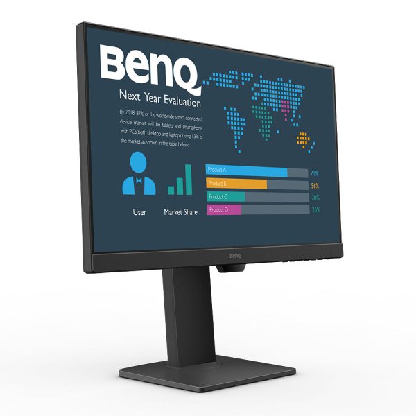 BenQ BL2485TC is a 23.8" FHD (1920x1080) frameless USB-C monitor designed with BenQ's Eye-Care™ Technology to bring visual comfort to extended viewing periods.