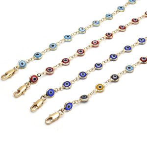 FOR EVERYDAY WEAR: This bracelet is just what you need for everyday wear. It has all the colors of every outfit you could put together! ITEM DESCRIPTION: Contains Blue Evil Eye beads and chain