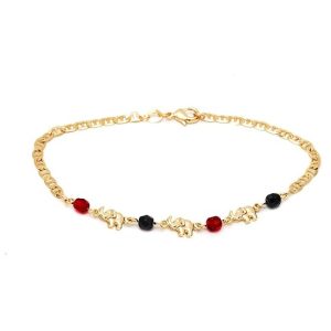 <ul><li>18K Gold Plated High Polish Finish Elephant Gold Ankle Bracelet</li><li>Elephant Anklets are perfect for a gift for your girlfriend