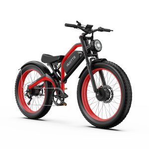 DUOTTS N26 Electric Bike 750W*2 Motors 55km/h Max Speed 26*4.0' Inflatable Tires 48V 20Ah Samsung Battery 100-120km Range Shimano 7-Speed 200kg Max Load - Black