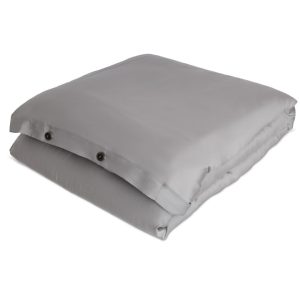 Delightfully done duvets.. Our distinctive eucalyptus silk provides unparalleled comfort that facilitates restful sleep. But don't worry if you find yourself lingering in bed; the luxurious material makes it especially difficult to leave! Our modern grey shade adds a stylish finish.. Also available in White.. Our fabric is made from eucalyptus that's grown using 95% less water than cotton