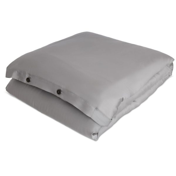 Delightfully done duvets.. Our distinctive eucalyptus silk provides unparalleled comfort that facilitates restful sleep. But don't worry if you find yourself lingering in bed; the luxurious material makes it especially difficult to leave! Our modern grey shade adds a stylish finish.. Also available in White.. Our fabric is made from eucalyptus that's grown using 95% less water than cotton