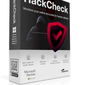 Early warning system for data theft. HackCheck alerts you immediately in case of data theft and protects online accounts from abuse by cyber criminals.