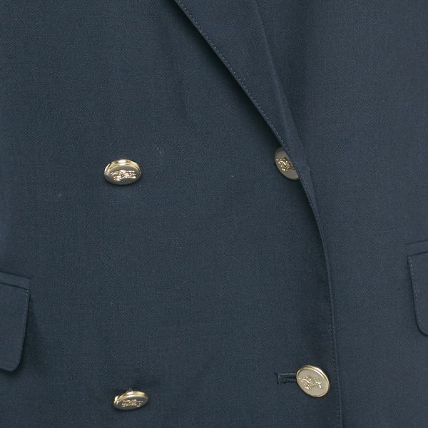 Burberry Navy Blue Wool Blend Double Breasted Blazer XL - Image 3