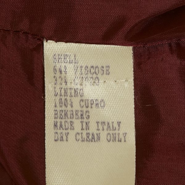 Carolina Herrera Red Velvet Cross-Over Jacket M - Image 5