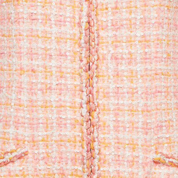 Chanel Pink Tweed Fantasy Jacket M - Image 3