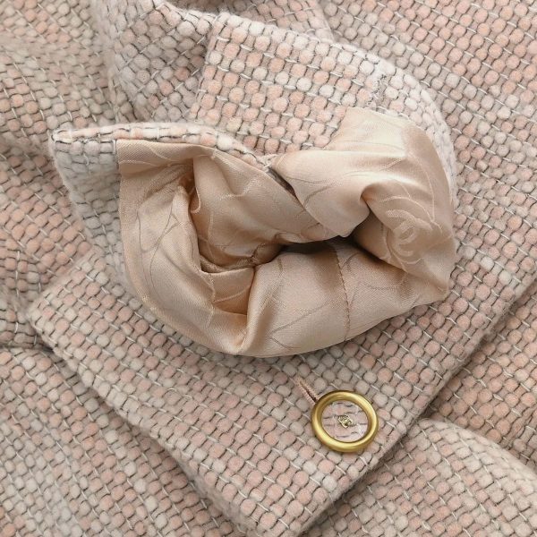 Chanel Single Breasted Coat Pink 01A #38 - Image 9