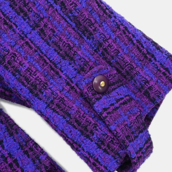 Chanel Jacket Coat Purple 95A #42 - Image 5