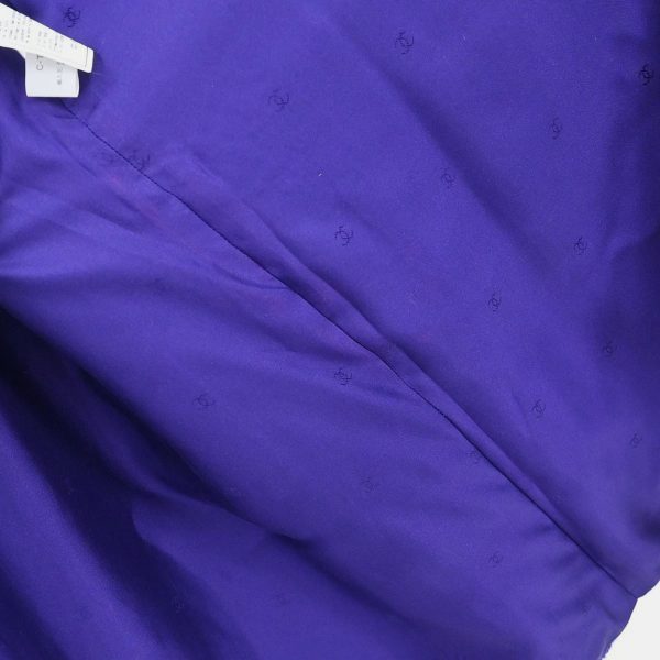 Chanel Jacket Coat Purple 95A #42 - Image 9