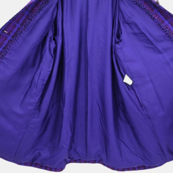 Chanel Jacket Coat Purple 95A #42 - Image 7