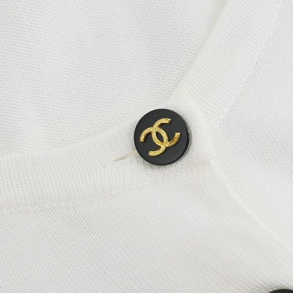 Chanel Short Sleeve Cardigan White #36 - Image 7