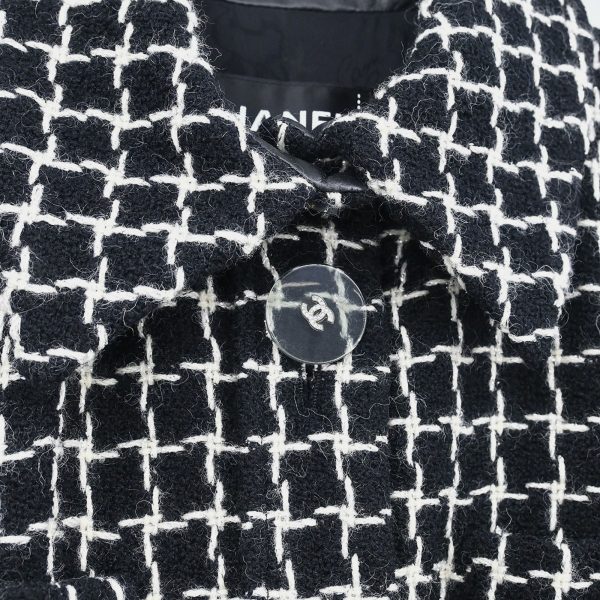Chanel Single Breasted Jacket Black #36 - Image 5