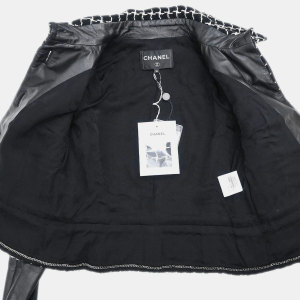 Chanel Single Breasted Jacket Black #36 - Image 6
