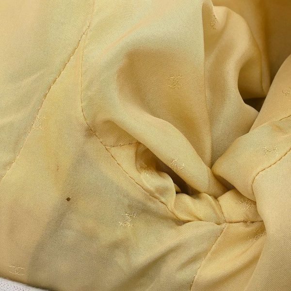 Chanel Double Breasted Jacket Tweed Yellow 94A #36 - Image 9