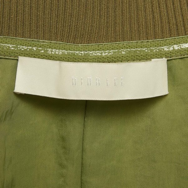 Dion Lee Green Ribbed Hem Nylon Hook Front Jacket M - Image 4