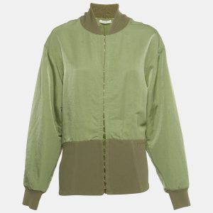 This Dion Lee jacket brings a modern twist to cozy dressing. Crafted in soft nylon with a ribbed hem