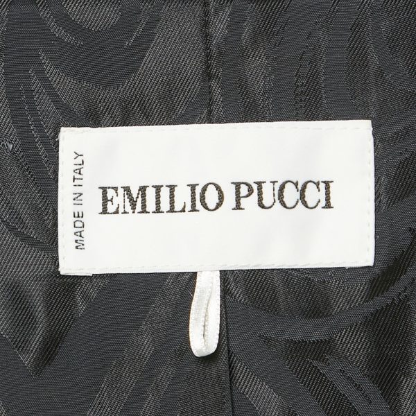 Emilio Pucci Light Blue Crepe Button Front Blazer M - Image 4