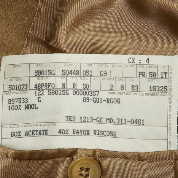 Gucci Brown Wool Button Front Mid Length Coat XL - Image 5